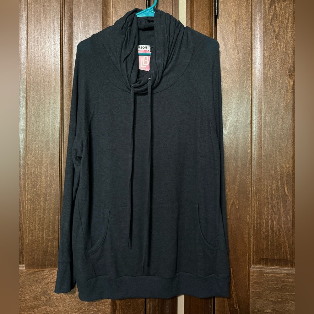 Women’s cowl neck tunic sweater